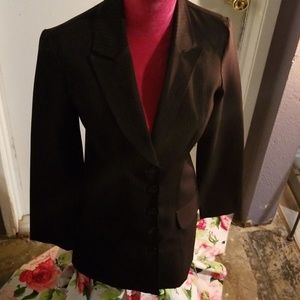 Vintage Pin Strip Long Blazer